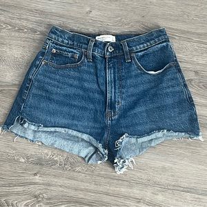 Abercrombie Curve Love Mom Jean Shorts